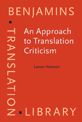 E-book, An Approach to Translation Criticism, Hewson, Lance, John Benjamins Publishing Company