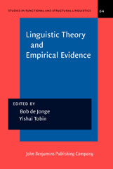 E-book, Linguistic Theory and Empirical Evidence, John Benjamins Publishing Company