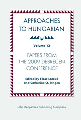 E-book, Approaches to Hungarian, John Benjamins Publishing Company