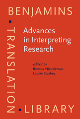 E-book, Advances in Interpreting Research, John Benjamins Publishing Company