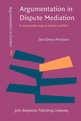 eBook, Argumentation in Dispute Mediation, Greco, Sara, John Benjamins Publishing Company