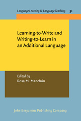 eBook, Learning-to-Write and Writing-to-Learn in an Additional Language, John Benjamins Publishing Company