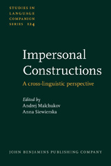 eBook, Impersonal Constructions, John Benjamins Publishing Company