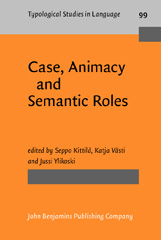 E-book, Case, Animacy and Semantic Roles, John Benjamins Publishing Company