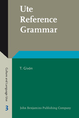 E-book, Ute Reference Grammar, John Benjamins Publishing Company
