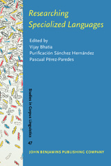 E-book, Researching Specialized Languages, John Benjamins Publishing Company