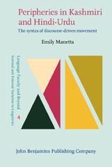 E-book, Peripheries in Kashmiri and Hindi-Urdu, Manetta, Emily, John Benjamins Publishing Company