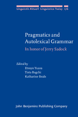 E-book, Pragmatics and Autolexical Grammar, John Benjamins Publishing Company