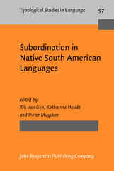 E-book, Subordination in Native South American Languages, John Benjamins Publishing Company