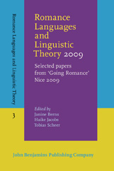 E-book, Romance Languages and Linguistic Theory 2009, John Benjamins Publishing Company