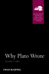 E-book, Why Plato Wrote, Blackwell