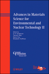 E-book, Advances in Materials Science for Environmental and Nuclear Technology II, American Ceramic Society