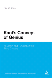 E-book, Kant's Concept of Genius : Its Origin and Function in the Third Critique, Continuum