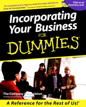 E-book, Incorporating Your Business For Dummies, For Dummies