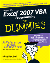 eBook, Excel 2007 VBA Programming For Dummies, For Dummies