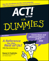 E-book, ACT! by Sage For Dummies, For Dummies