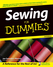 E-book, Sewing For Dummies, For Dummies
