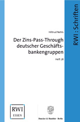 E-book, Der Zins-Pass-Through deutscher Geschäftsbankengruppen., Duncker & Humblot