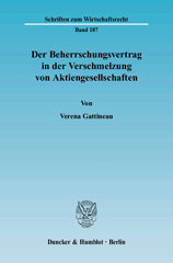 E-book, Der Beherrschungsvertrag in der Verschmelzung von Aktiengesellschaften., Gattineau, Verena, Duncker & Humblot