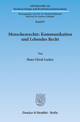 E-book, Menschenrechte : Kommunikation und Lebendes Recht., Duncker & Humblot