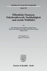 E-book, Öffentliche Finanzen, Fiskalwettbewerb, Nachhaltigkeit und soziale Wohlfahrt., Duncker & Humblot