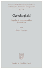 E-book, Gerechtigkeit! : Impulse für ein menschliches Rechtsleben., Herrmann, Günter, Duncker & Humblot