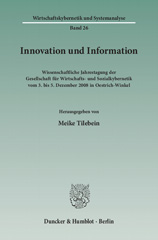 E-book, Innovation und Information. : Wissenschaftliche Jahrestagung der Gesellschaft für Wirtschafts- und Sozialkybernetik vom 3. bis 5. Dezember 2008 in Oestrich-Winkel., Duncker & Humblot