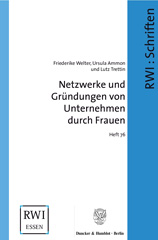 E-book, Netzwerke und Gründungen von Unternehmen durch Frauen., Duncker & Humblot