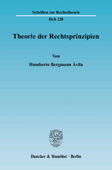 E-book, Theorie der Rechtsprinzipien., Ávila, Humberto Bergmann, Duncker & Humblot