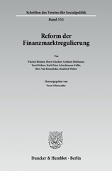 E-book, Reform der Finanzmarktregulierung., Duncker & Humblot
