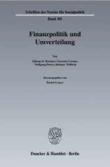 E-book, Finanzpolitik und Umverteilung., Duncker & Humblot
