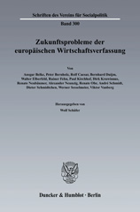 E-book, Zukunftsprobleme der Europäischen Wirtschaftsverfassung., Duncker & Humblot