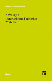 E-book, Historisches und kritisches Wörterbuch : Eine Auswahl, Felix Meiner Verlag