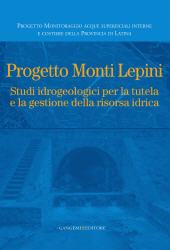 E-book, Progetto Monti Lepini : studi idrogeologici per la tutela e la gestione della risorsa idrica, Gangemi