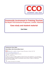 E-book, Community Involvement in Trekking Tourism : The Rinjani Trek Ecotoourism Programme, Lombok, Indonesia, Goodfellow Publishers