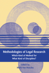 eBook, Methodologies of Legal Research : Which Kind of Method for What Kind of Discipline?, Hart Publishing