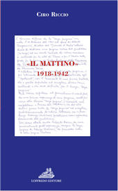eBook, Il mattino : 1918-1942, Riccio, Ciro, Paolo Loffredo