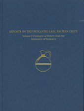 E-book, A Regional Survey and Analyses of the Vrokastro Area, Eastern Crete : Catalogue of Pottery from the Bronze and Early Iron Age, ISD