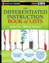 E-book, The Differentiated Instruction Book of Lists, Jossey-Bass