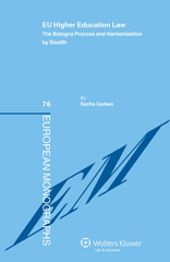 E-book, EU Higher Education Law, Garben, Sacha, Kluwer Law International