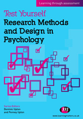 E-book, Test Yourself : Research Methods and Design in Psychology : Learning through assessment, Learning Matters
