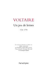 eBook, Un jeu de lettres : 1723-1778, Cronk, Nicholas, Éditions Paradigme