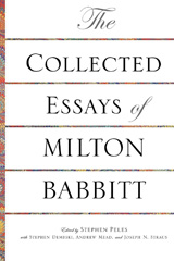 E-book, The Collected Essays of Milton Babbitt, Princeton University Press