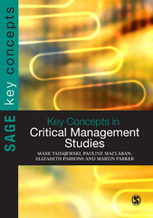 E-book, Key Concepts in Critical Management Studies, Sage