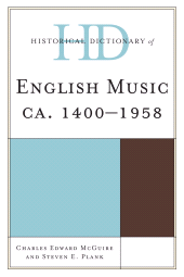 eBook, Historical Dictionary of English Music : ca. 1400-1958, Scarecrow Press
