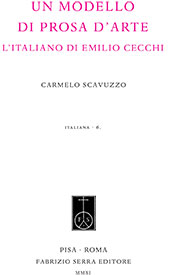 E-book, Un modello di prosa d'arte : l'italiano di Emilio Cecchi, Fabrizio Serra
