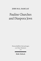 E-book, Pauline Churches and Diaspora Jews, Mohr Siebeck