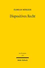 E-book, Dispositives Recht : Zwecke, Strukturen und Methoden, Möslein, Florian, Mohr Siebeck