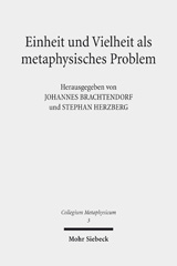E-book, Einheit und Vielheit als metaphysisches Problem, Mohr Siebeck