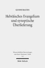 E-book, Hebräisches Evangelium und synoptische Überlieferung : Untersuchungen zum hebräischen Hintergrund der Evangelien, Mohr Siebeck